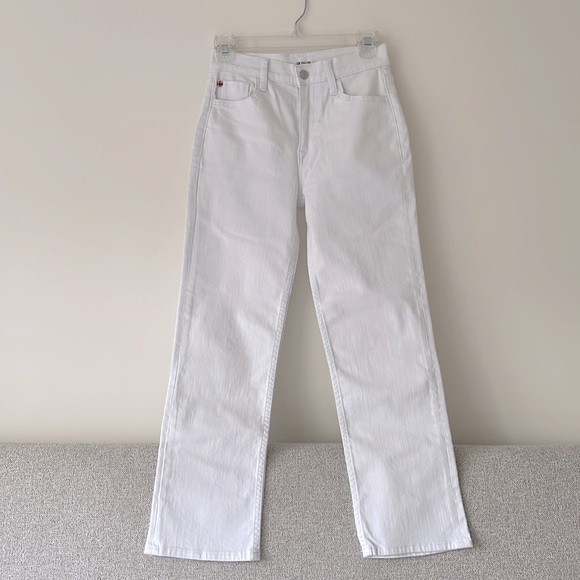 NWT Hudson Noa Mid-Rise Straight Crop White Denim Jeans Size 23 - Picture 2 of 11
